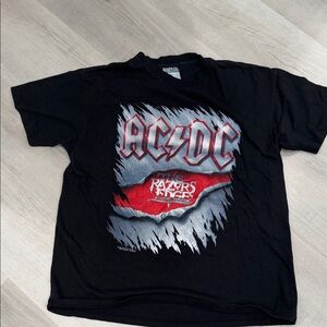 AC/DC Black Graphic Tee - Short Sleeve